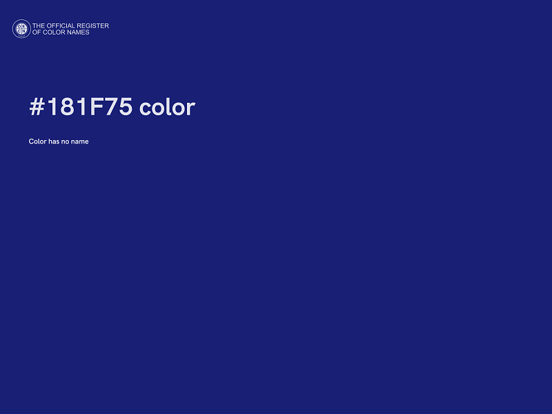 #181F75 color image