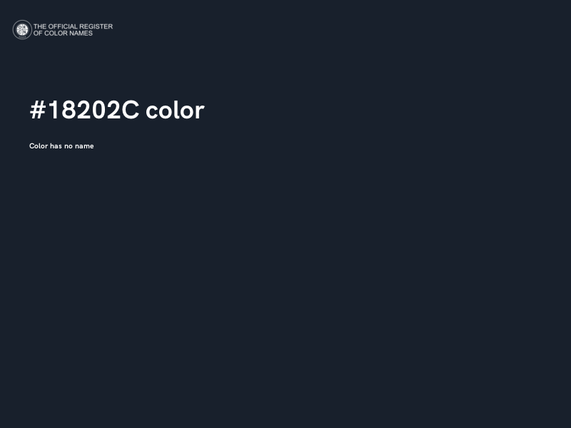 #18202C color image