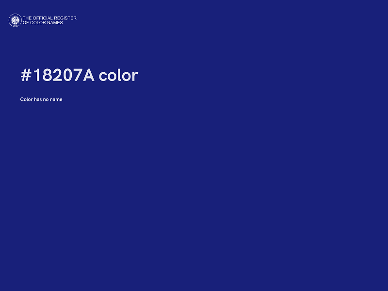 #18207A color image