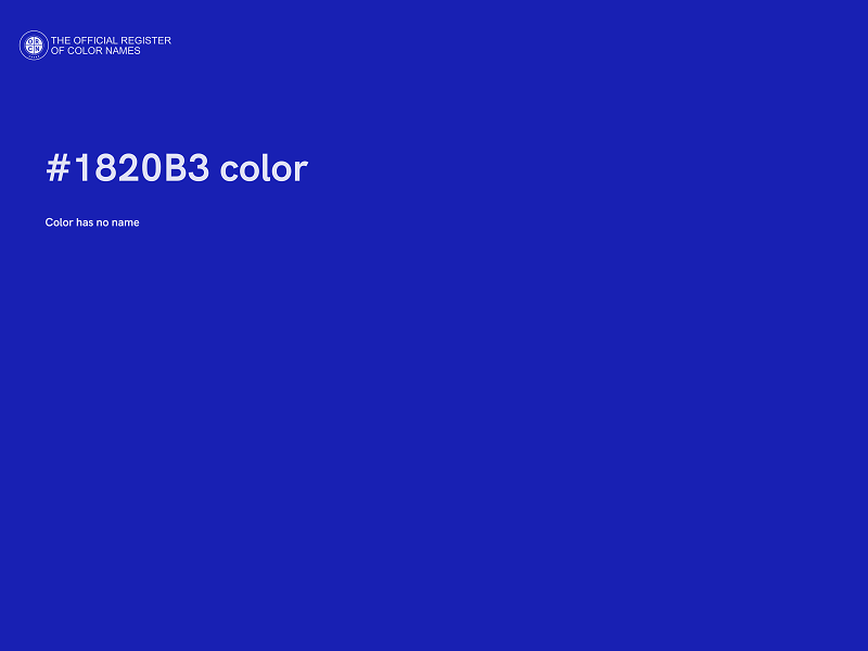 #1820B3 color image