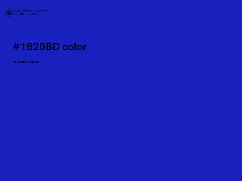 #1820BD color image