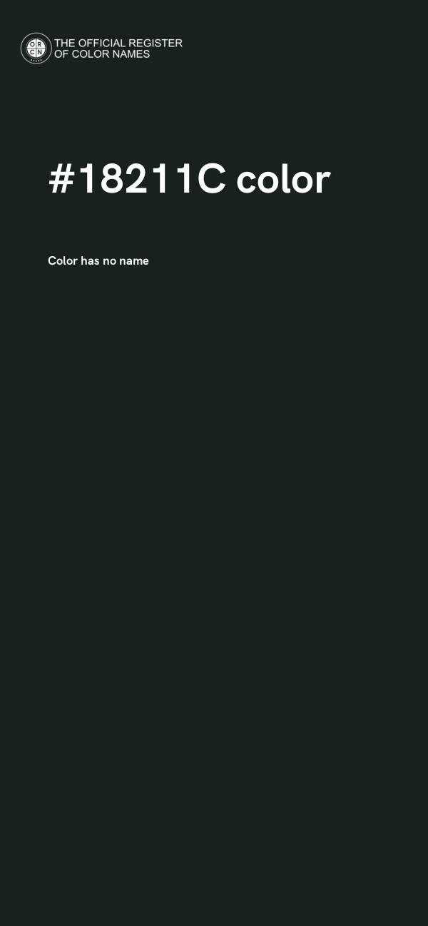 #18211C color image