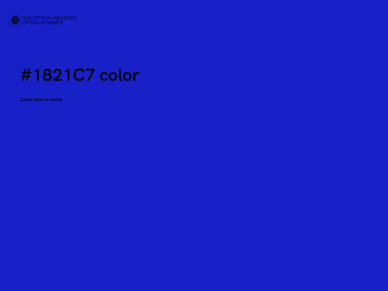 #1821C7 color image