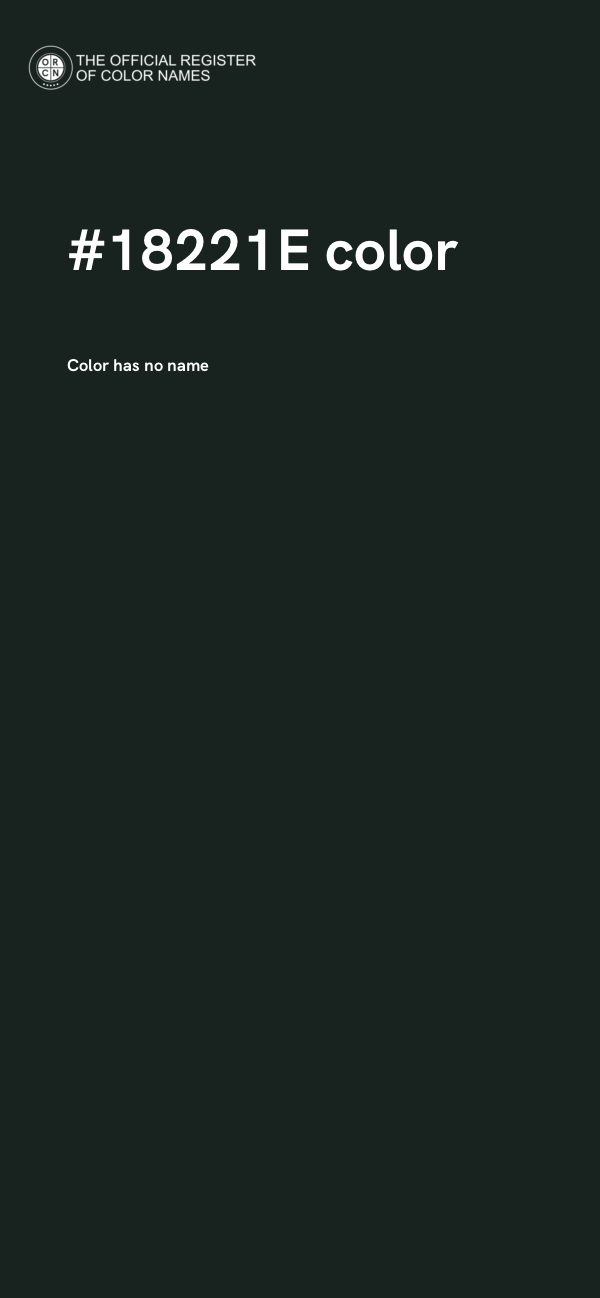 #18221E color image