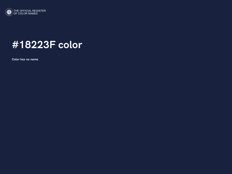 #18223F color image