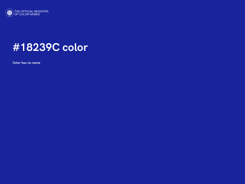 #18239C color image