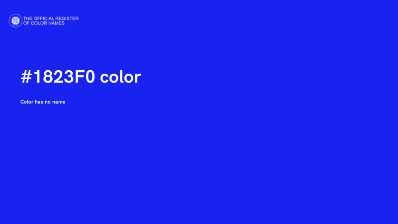 #1823F0 color image
