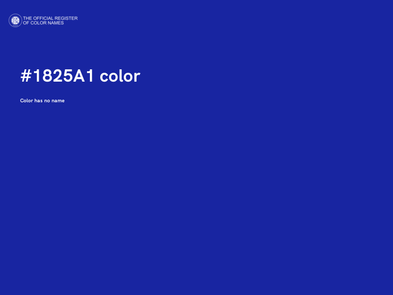 #1825A1 color image