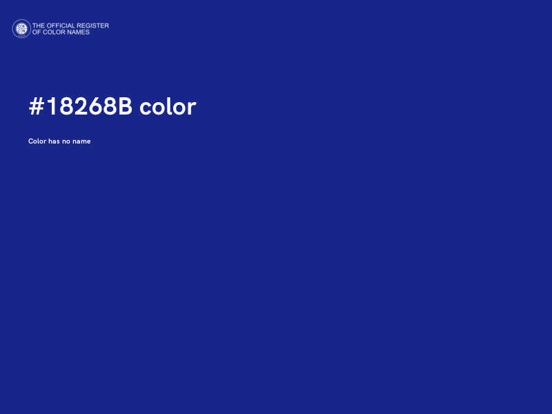 #18268B color image