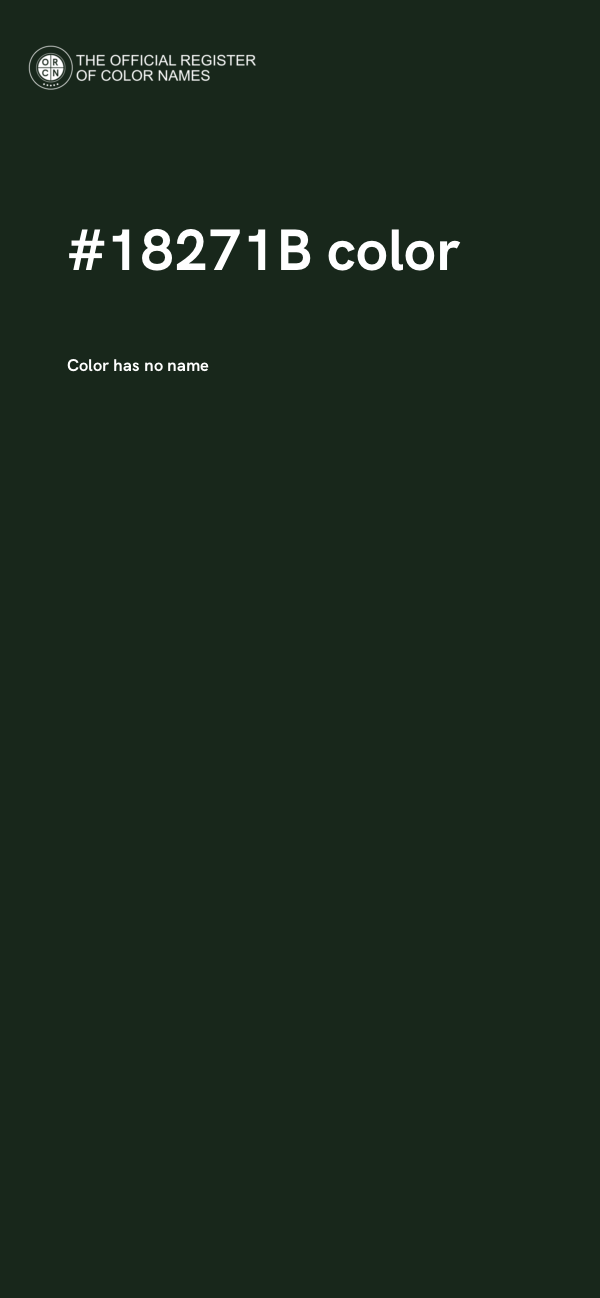 #18271B color image
