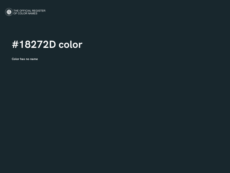 #18272D color image