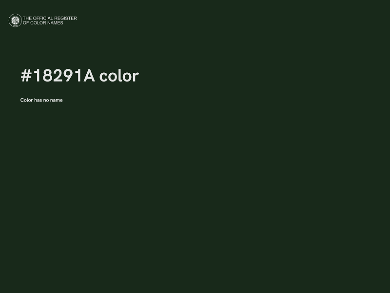 #18291A color image