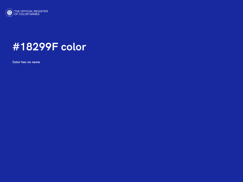 #18299F color image