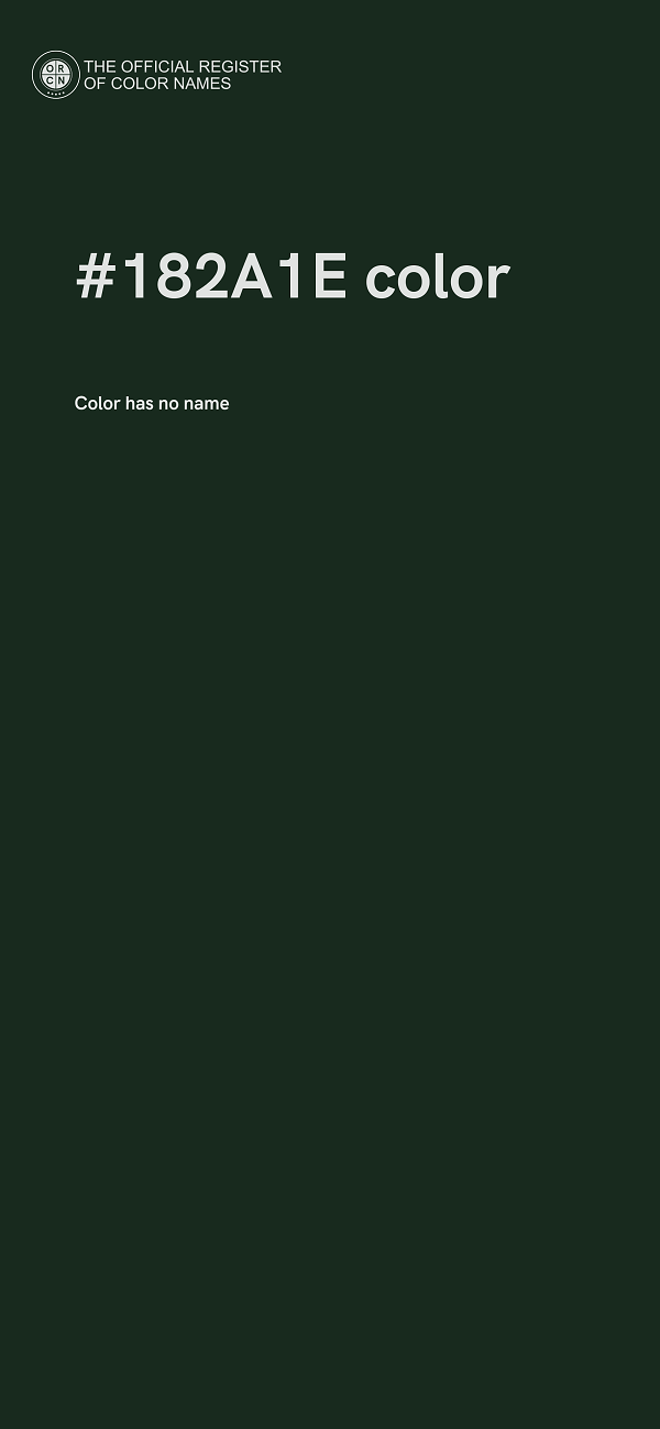 #182A1E color image