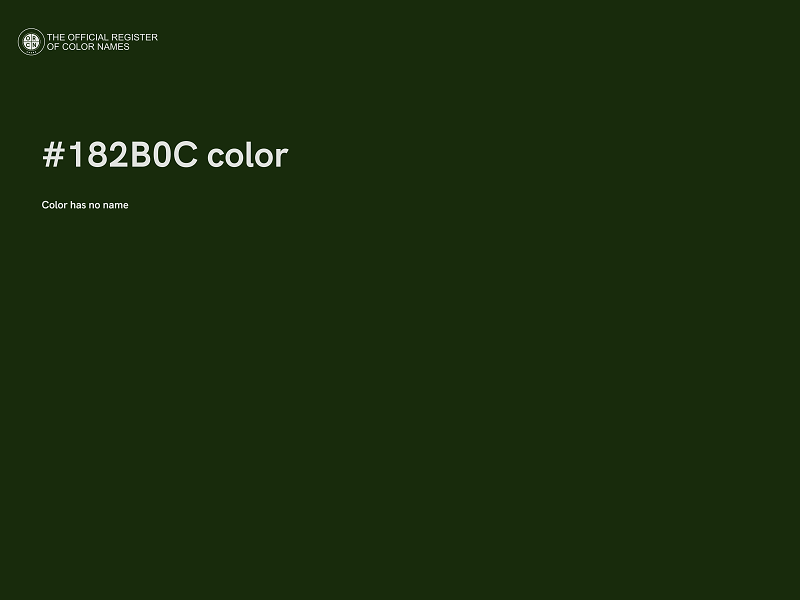 #182B0C color image