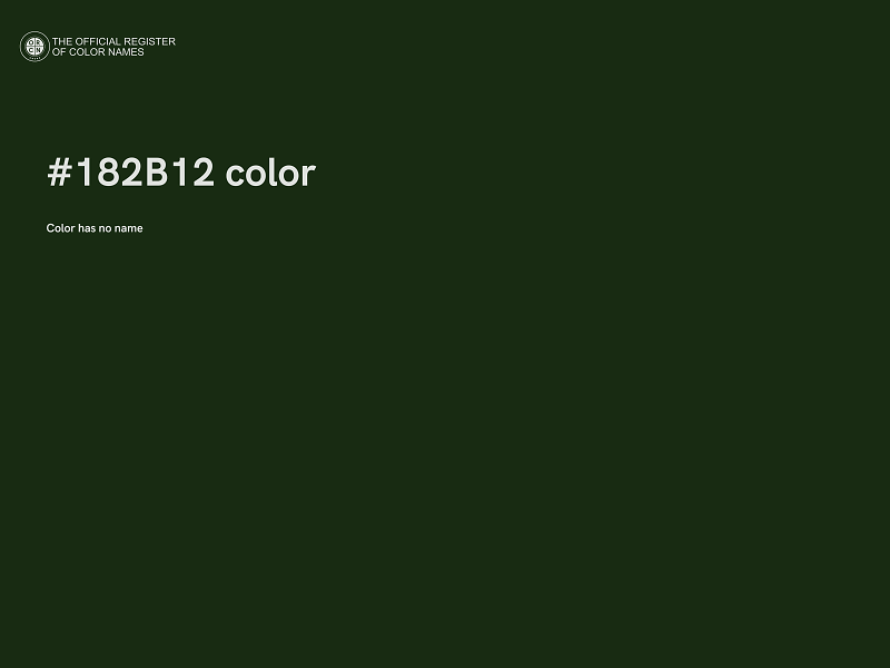 #182B12 color image