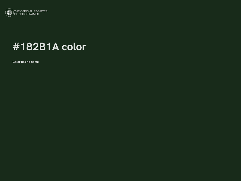 #182B1A color image