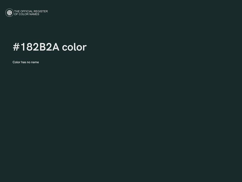 #182B2A color image