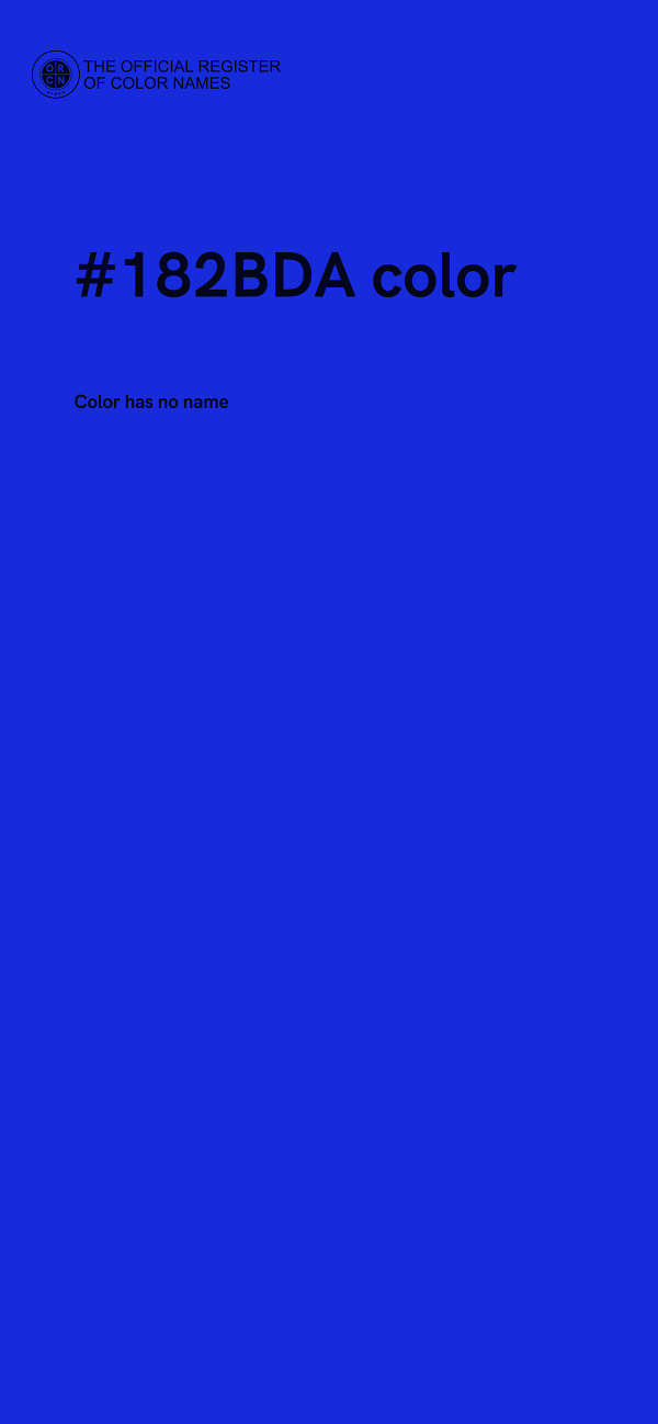 #182BDA color image