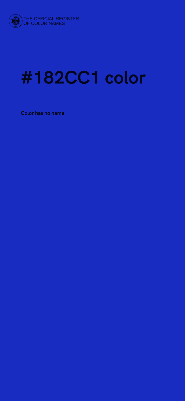 #182CC1 color image