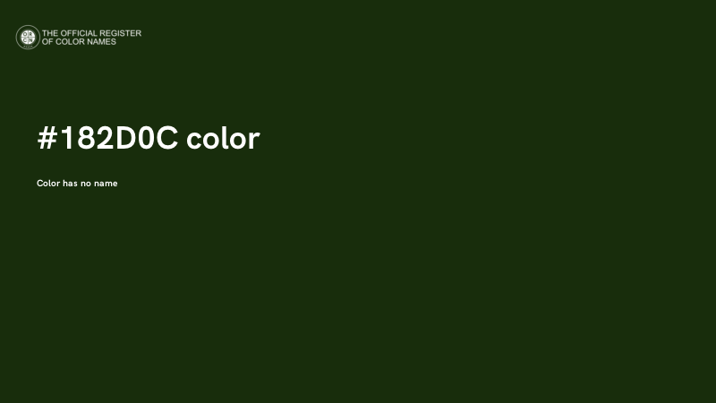 #182D0C color image