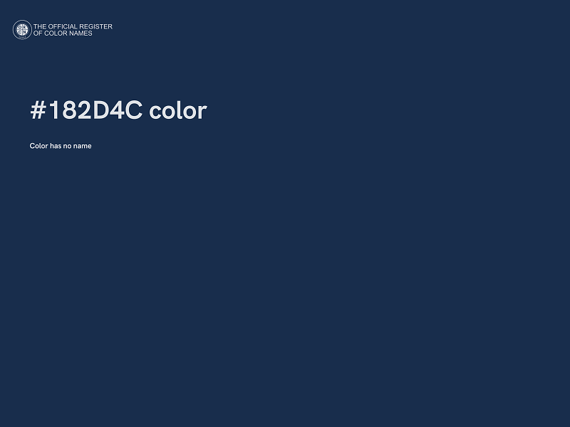 #182D4C color image