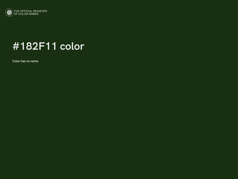 #182F11 color image