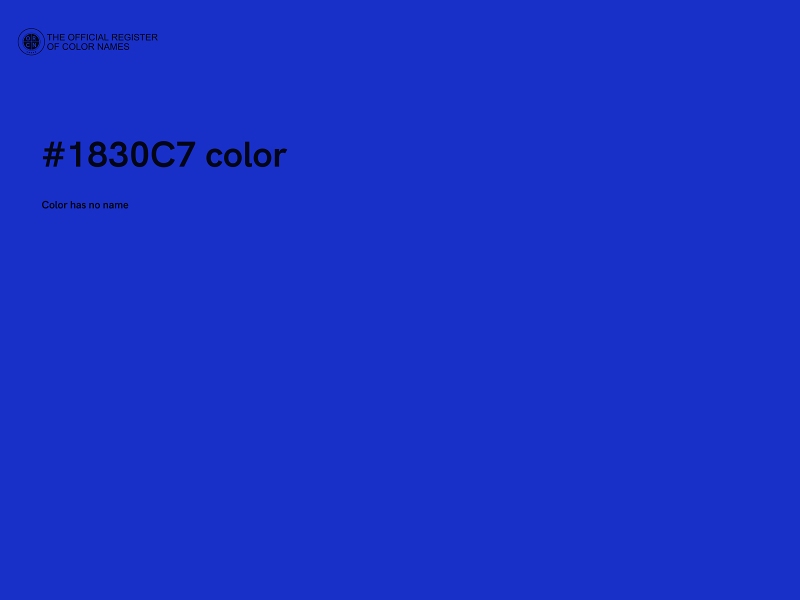 #1830C7 color image