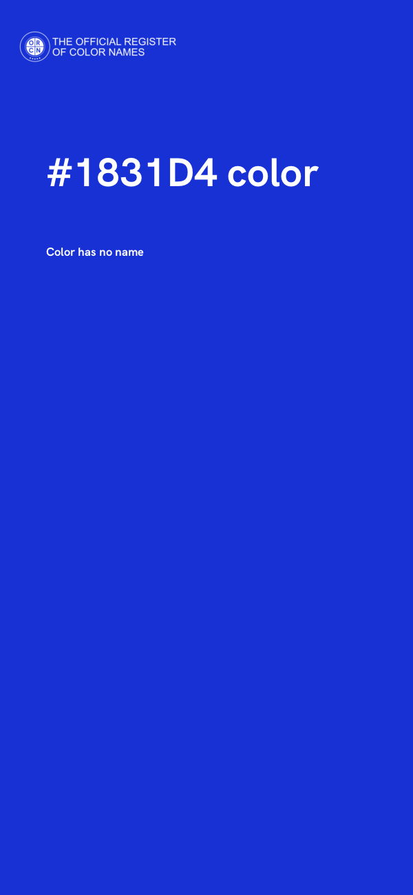 #1831D4 color image
