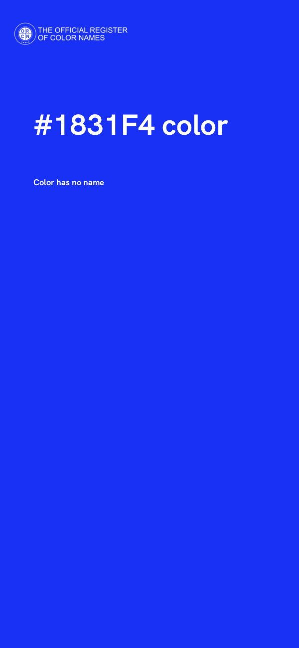 #1831F4 color image