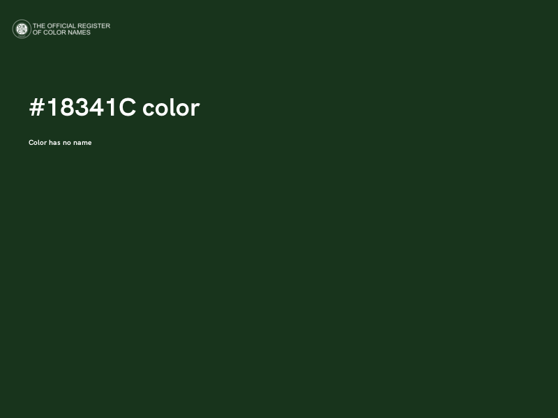 #18341C color image