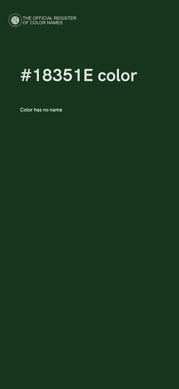 #18351E color image