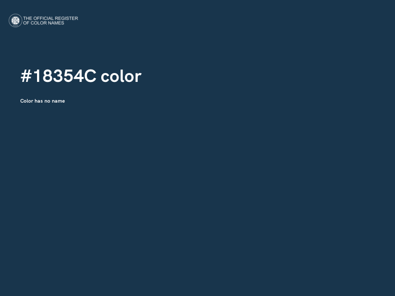#18354C color image