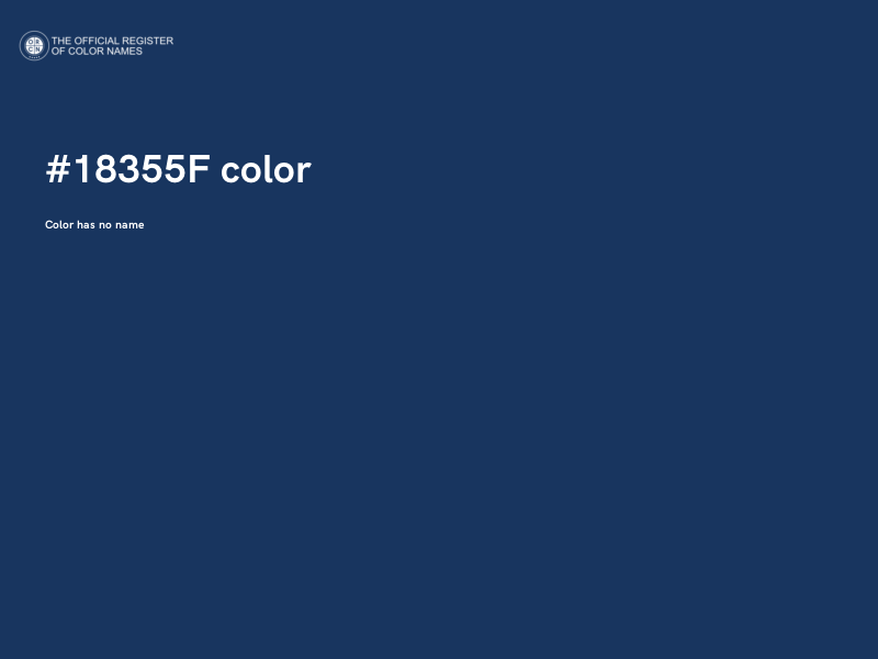 #18355F color image