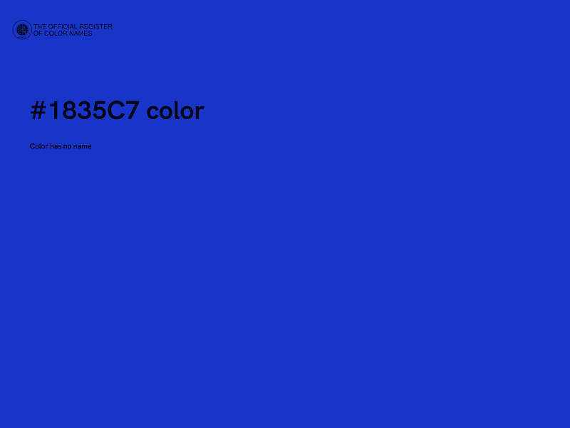 #1835C7 color image