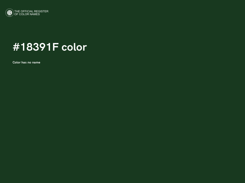 #18391F color image