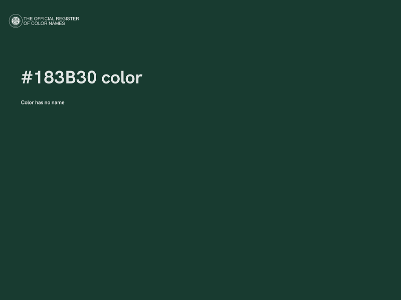#183B30 color image