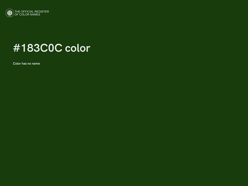 #183C0C color image