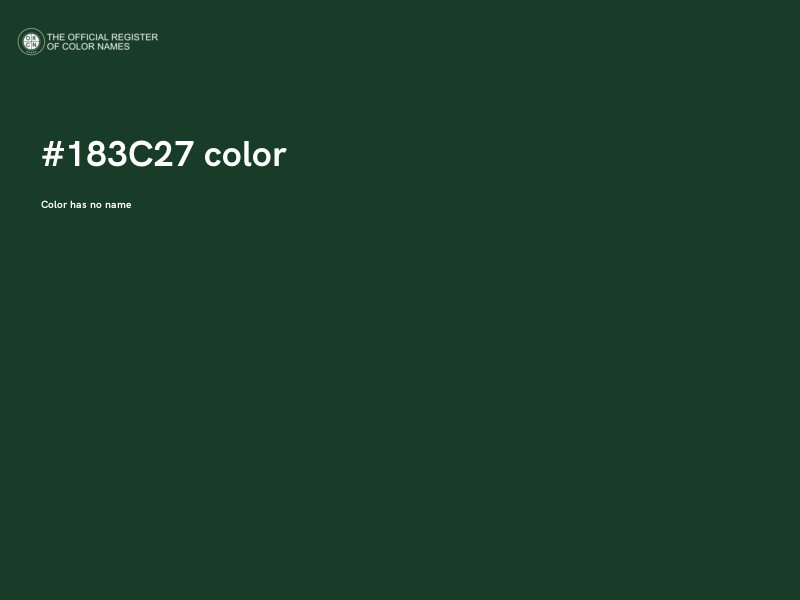 #183C27 color image