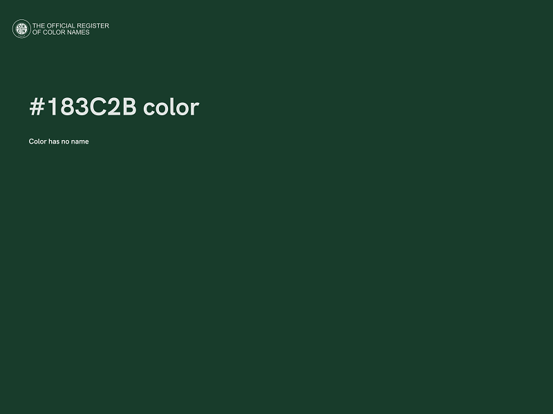 #183C2B color image