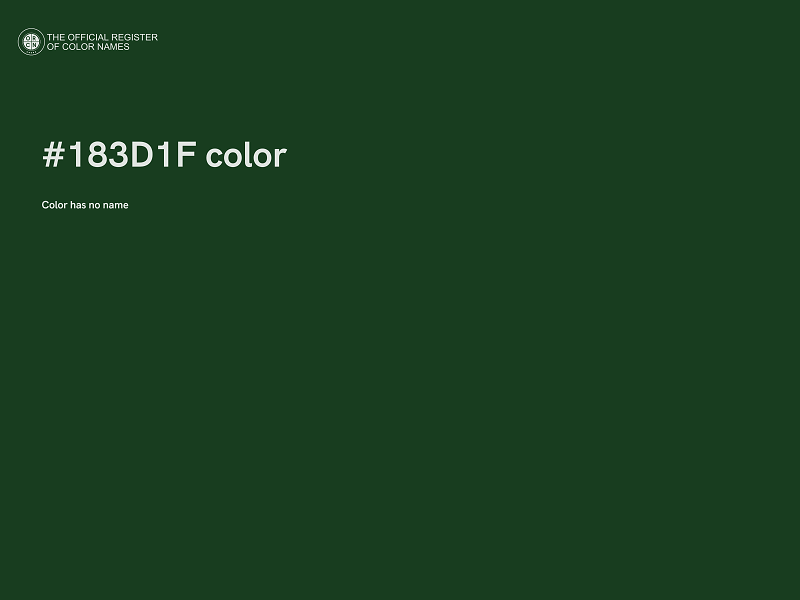 #183D1F color image