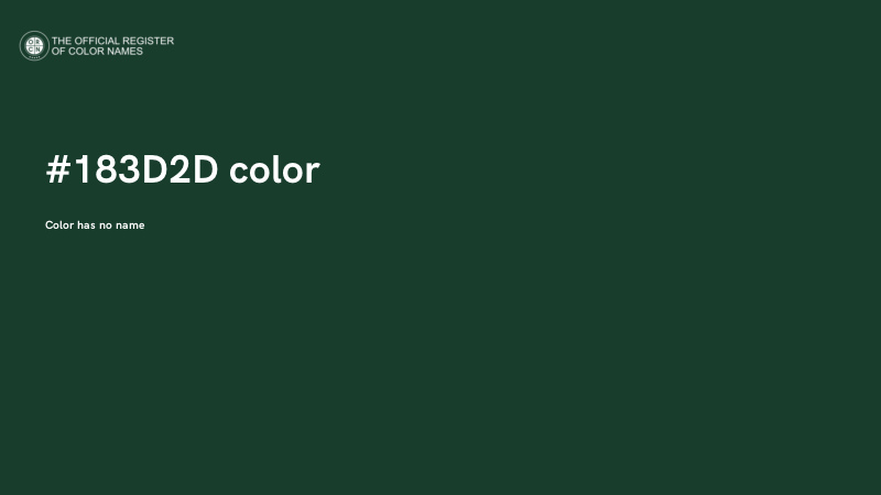#183D2D color image
