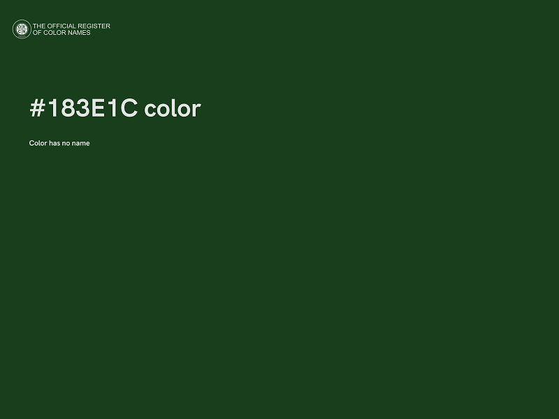 #183E1C color image