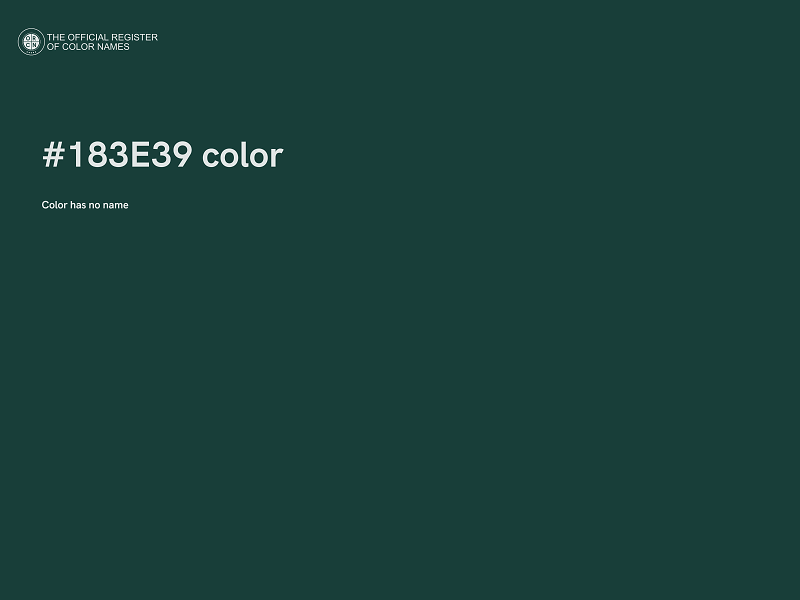 #183E39 color image