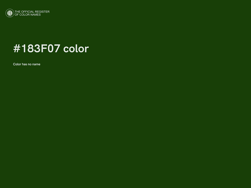 #183F07 color image