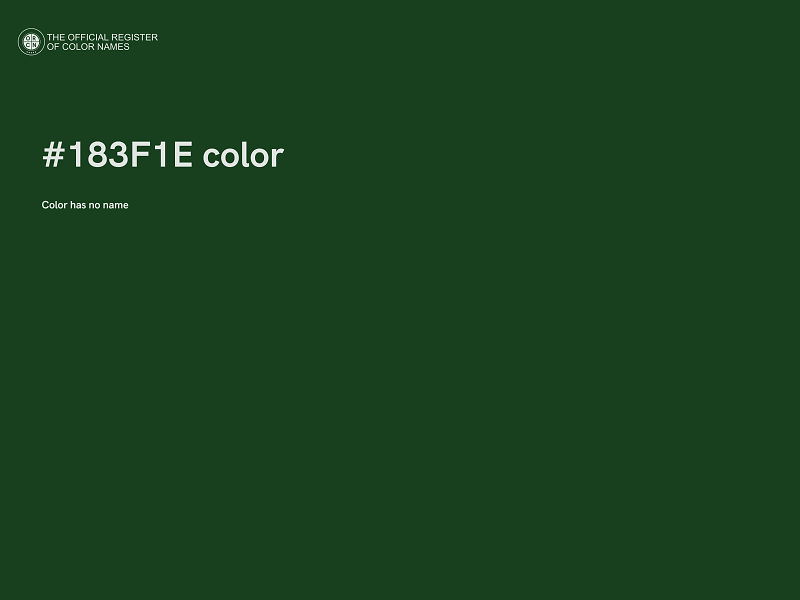 #183F1E color image