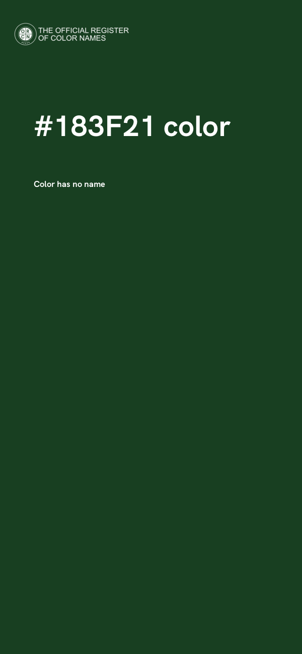 #183F21 color image
