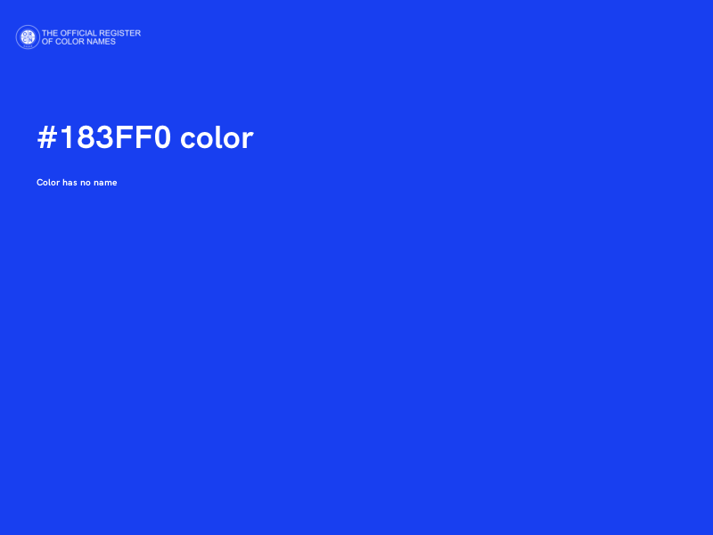 #183FF0 color image