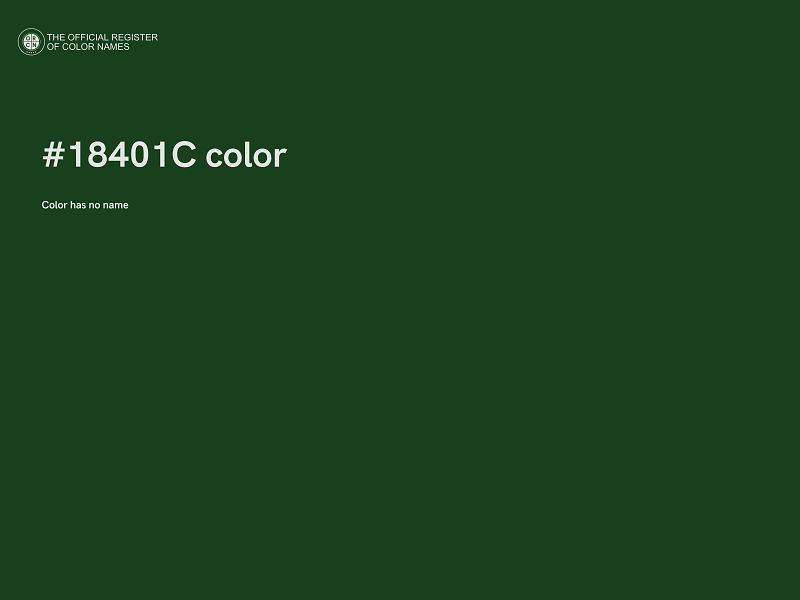#18401C color image