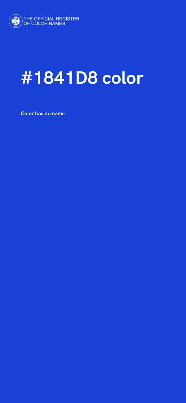 #1841D8 color image
